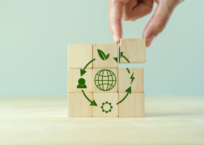 Circular economy concept, recycle, environment, reuse, manufactu