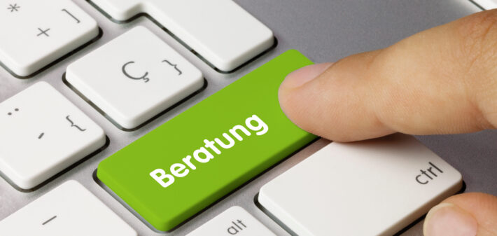 Beratung testatur. Finger